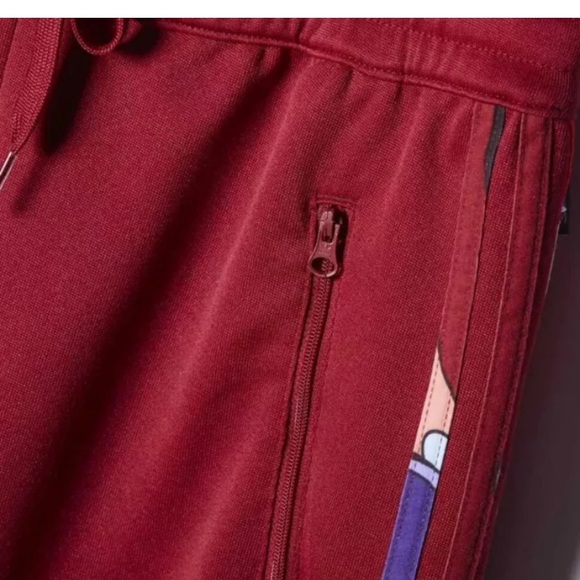 ADIDAS OG Rita Ora Sailor Burgundy Wide Pant Sz S - Picture 5 of 6
